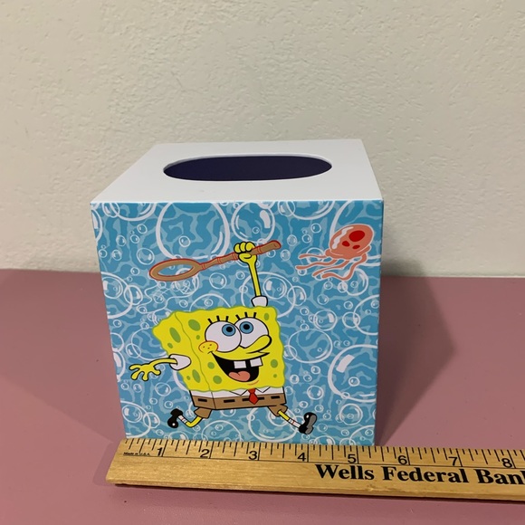 Spongebob Squarepants & Sandy Tissue Box Cover Nickelodeon Y2K Cartoons decor - Picture 6 of 7